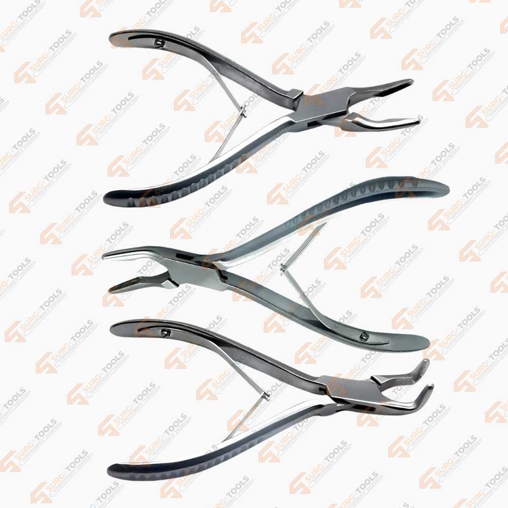 3 Pieces Dental Bone Rongeurs Set Blimenthal 6" Cleveland 6.5" Friedman 5.5"