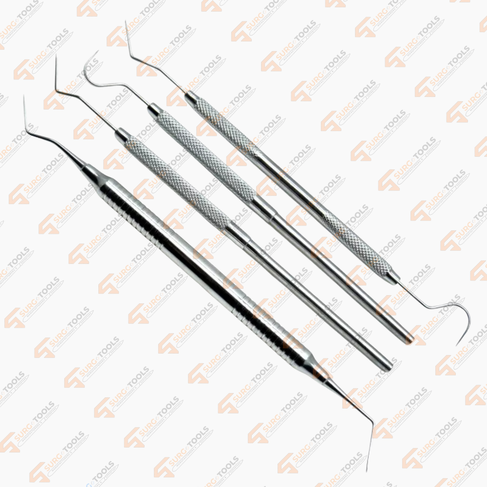 4 Pieces Explorer 23, 9, 2317A, Dg16 Dental Diagnostic Stainless Steel Instruments