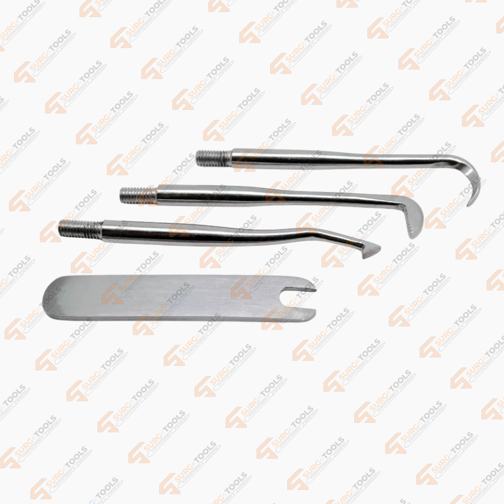 Dental Automatic Crown Bridges Remover Gun Kit Attachable 3 Points & 1 Wrench Orthodontics Stainless Steel Instruments - Image 3