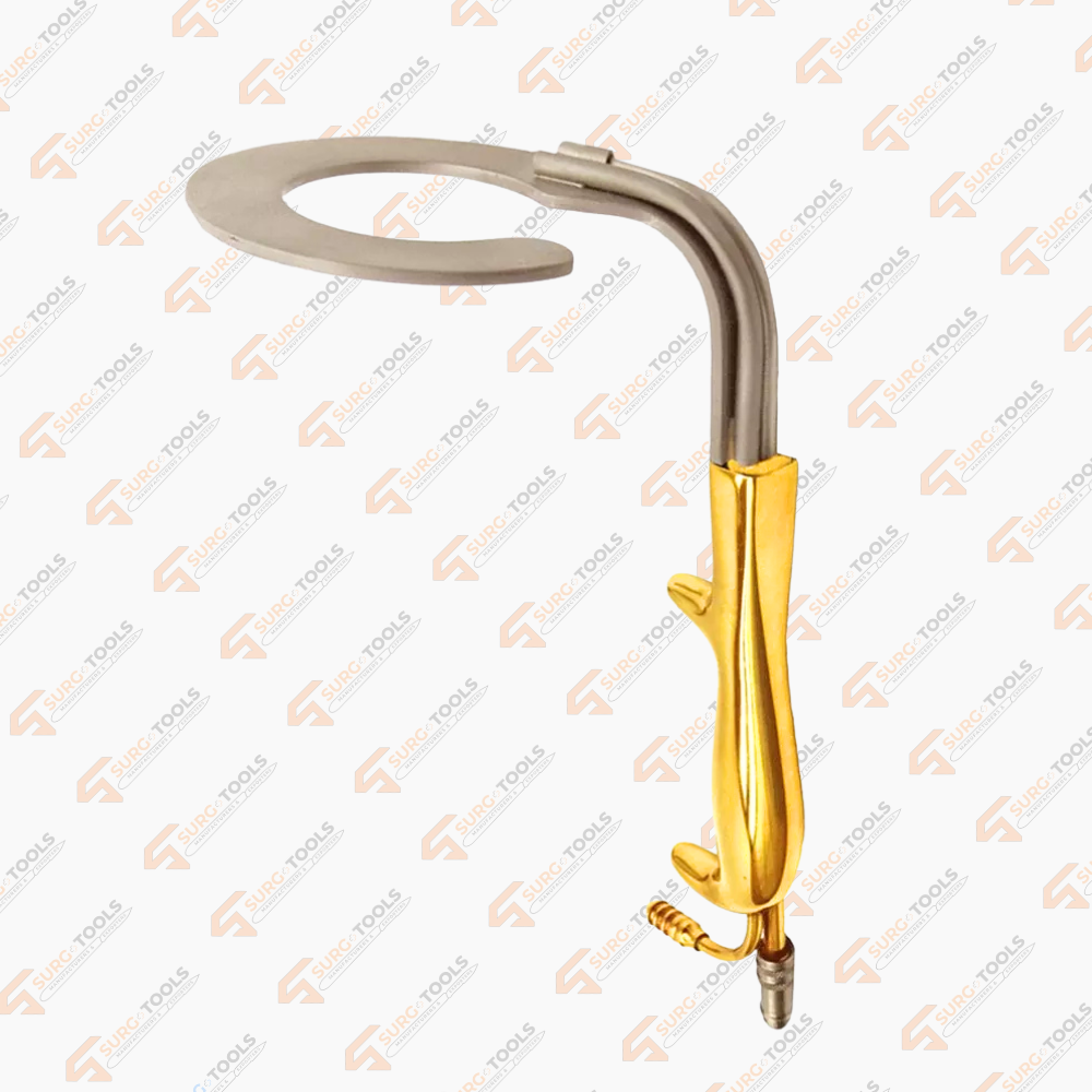 C Circular Ring Breast Retractor Fiber Optics Gold Plated Breast Retractors - Image 2